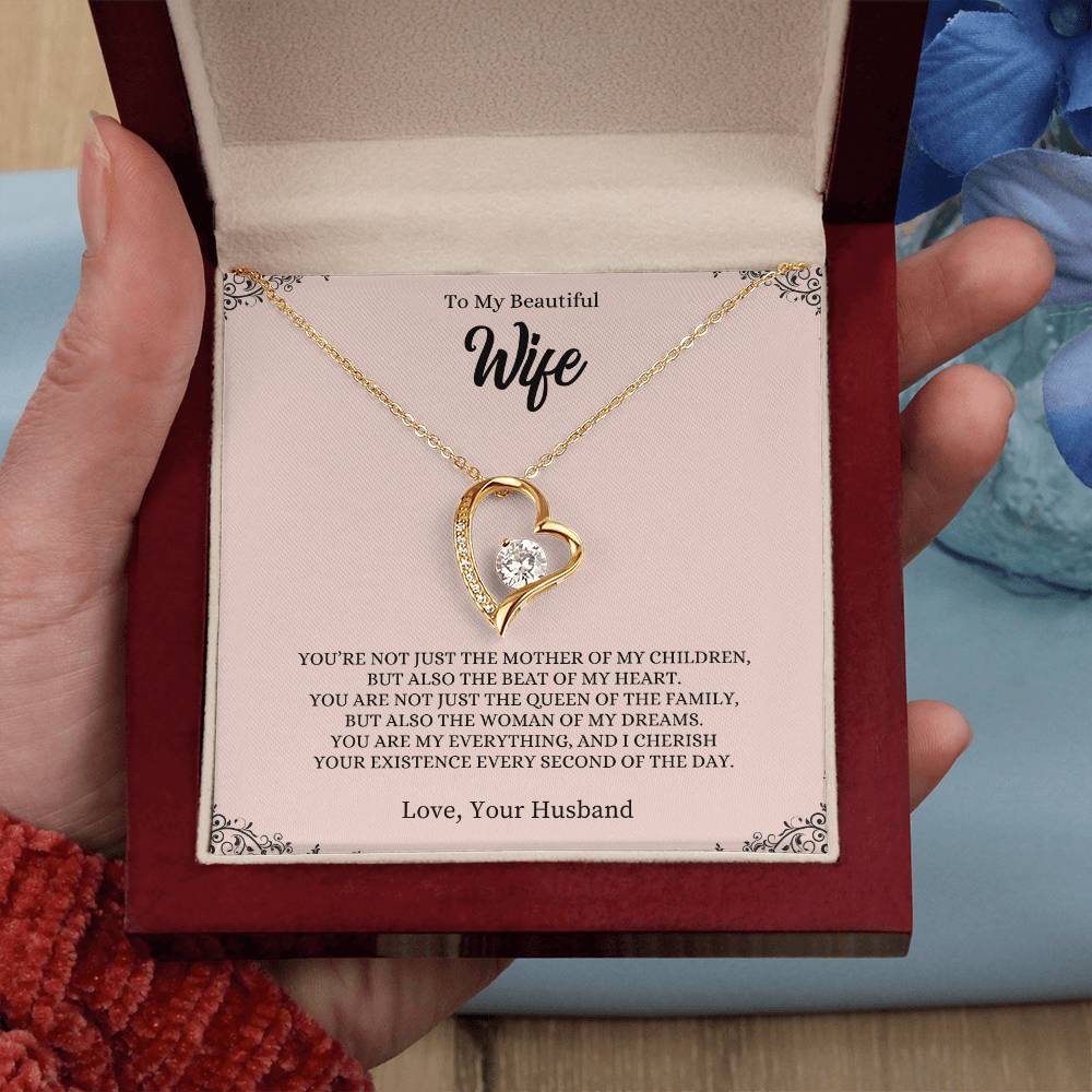 To My Beautiful Wife | Forever Love Necklace